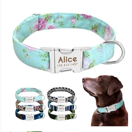 Collar Personalizado para Perros y Gatos con Placa de Identificación Antiextravío - Image 23