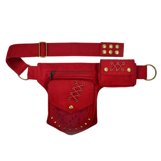 Bolsa Crossbody Retro con Remaches y Compartimentos Múltiples para Hombre y Mujer - Image 4