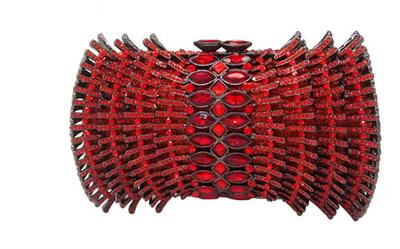 Cartera Clutch Vacía con Diamantes - Estuche Rígido de Lujo - Image 9
