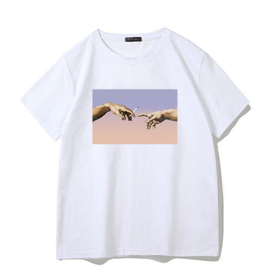 Camiseta de Hombre Estampado Cómico Street Hip Hop