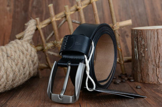 Cinturón de Cuero para Hombre con Hebilla de Pasador - Image 9