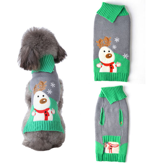 Ropa Navideña para Perros Pequeños con Pompones - Image 5