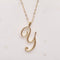 Words love necklace Golden Y