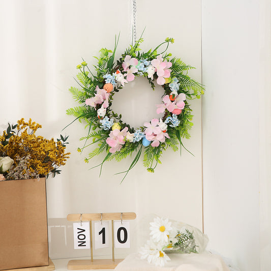 Guirnalda de Conejo con Zanahoria para Decoración Pascua y Navidad
