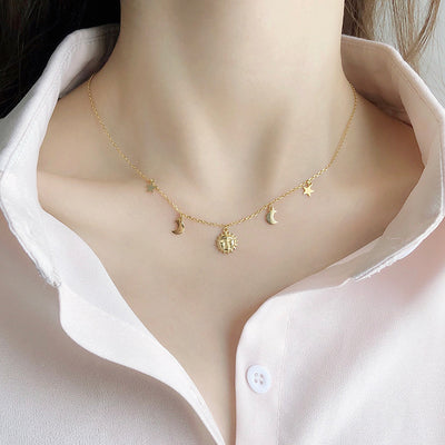 Collar Celestial Sol, Estrella y Luna - Image 4