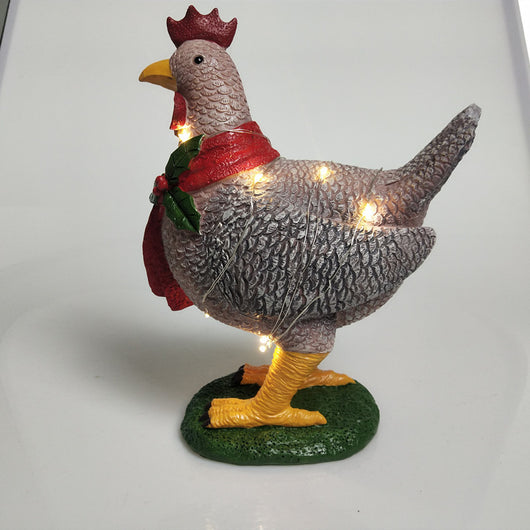 Gallina Navideña con Bufanda - Decoración Festiva - Image 6