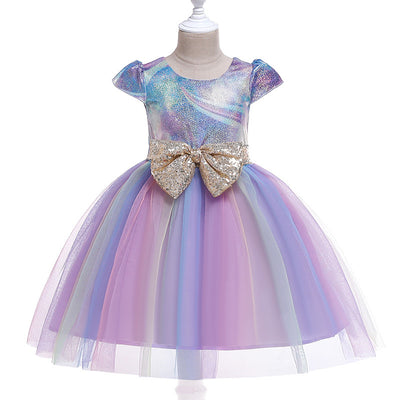 Vestido Princesa con Malla Elegante
