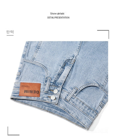 Jeans Skinny Cintura Alta Elásticos con Abertura Lateral - Image 19