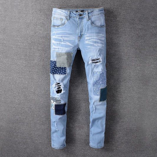 Pantalones Skinny Rotos con Estilo Urbano
