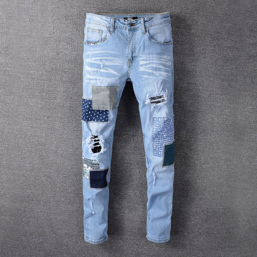 Pantalones Skinny Rotos con Estilo Urbano