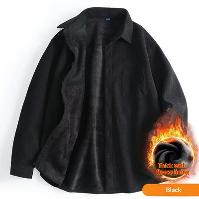 Camisa de Pana Gruesa de Manga Larga para Hombre - Image 2