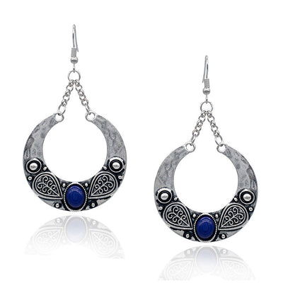 Aretes Colgantes de Turquesa Incrustada Personalizados - Image 5