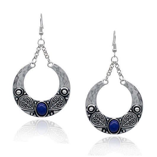 Aretes Colgantes de Turquesa Incrustada Personalizados - Image 5