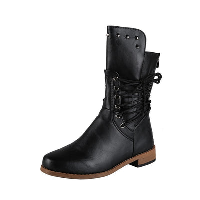 Botas Mujer con Cordones Laterales Estilo Caballero - Image 4