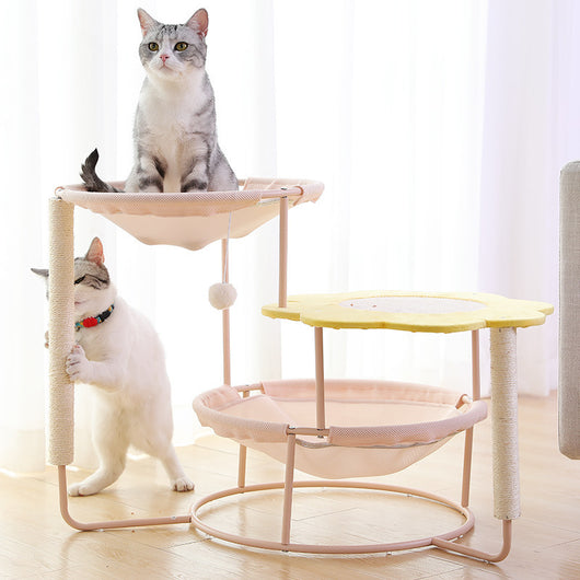Tumbona Elevada de Madera para Gato - Image 12