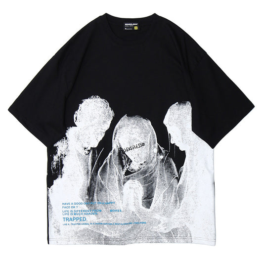 Playera Manga Corta Figura de Oración Invertida - Image 6