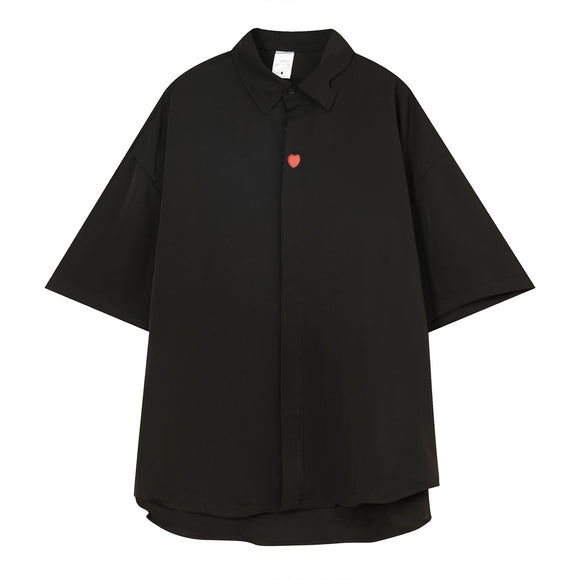 Camisa Suelta Estilo Coreano con Diseño Personalizado - Corte Moderno y Atrevido