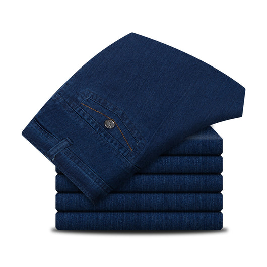 Pantalones Vaqueros Clásicos para Hombre Otoño Invierno - Corte Recto Cómodo - Image 8