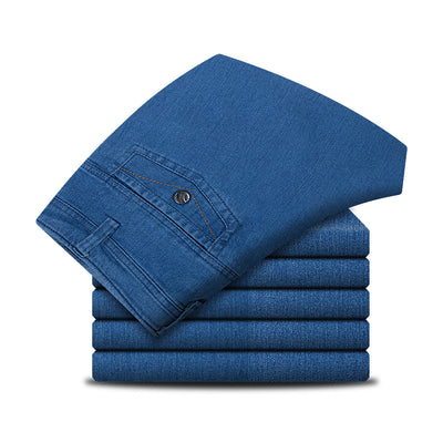 Pantalones Vaqueros Clásicos para Hombre Otoño Invierno - Corte Recto Cómodo - Image 5