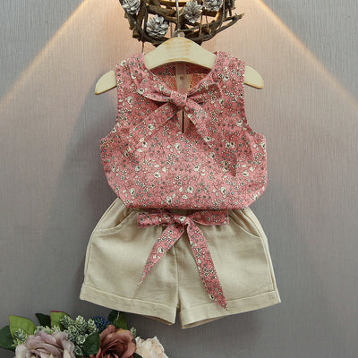 Conjunto de Chaleco sin Mangas con Moño y Shorts - Image 8
