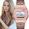 Reloj Electrónico WR F91W con Pulsera de Acero