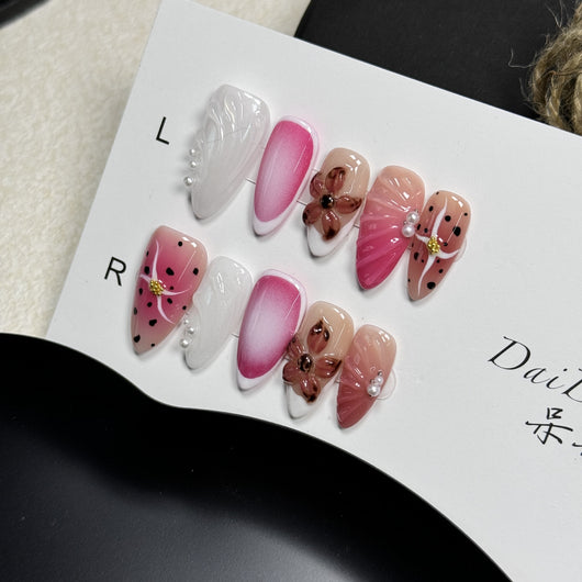 Parches de Uñas Artesanales 3D - Diseños Lindos Tallados a Mano - Image 9