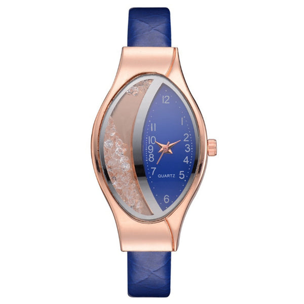 Reloj de Moda para Mujer con Correa Serpiente e Incrustaciones de Diamantes