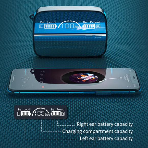 Auriculares TWS Bluetooth con Pantalla Digital y Control Táctil