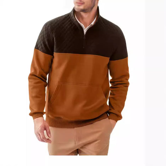 Sudadera con Capucha Color Block Casual para Hombre - Image 4