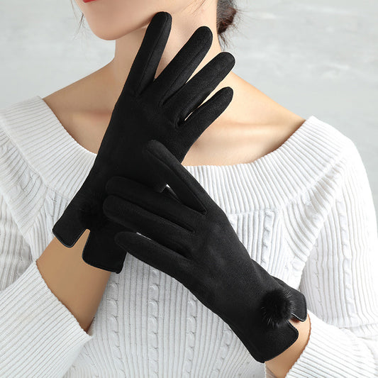 Guantes de Gamuza con Dedos Táctiles - Calidez Total