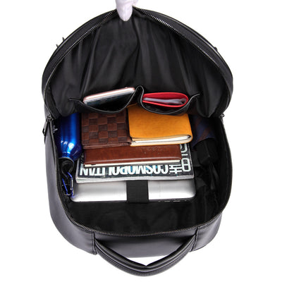 Mochila Retro de Cuero PU para Hombre - Bolsa Escolar y Laptop - Image 9