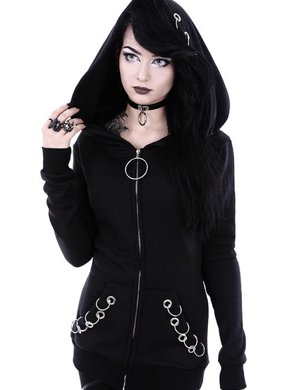 Chaleco Hoodie Oversized con Cierre de Hierro