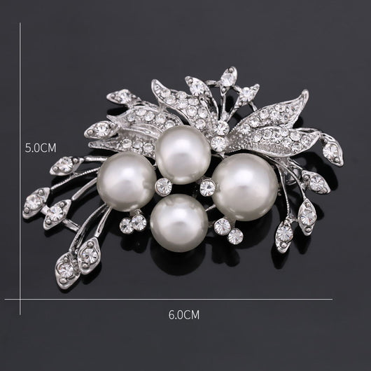 Broche de Perlas y Cristales Brillantes - Image 7