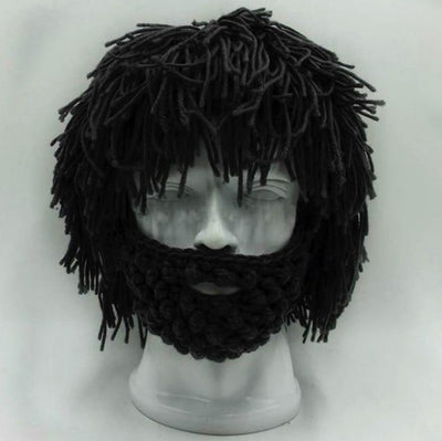 Gorro de Lana Tejido a Mano con Barba Postiza - Disfraz Cómico Unisex - Image 12