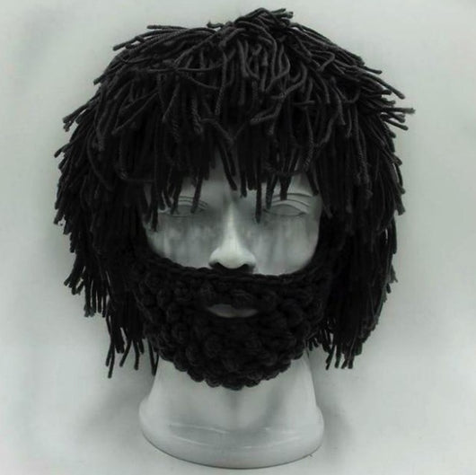 Gorro de Lana Tejido a Mano con Barba Postiza - Disfraz Cómico Unisex - Image 12