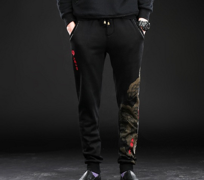 Pantalones Largos de Brodado Chino - Comodidad y Estilo para Hombre