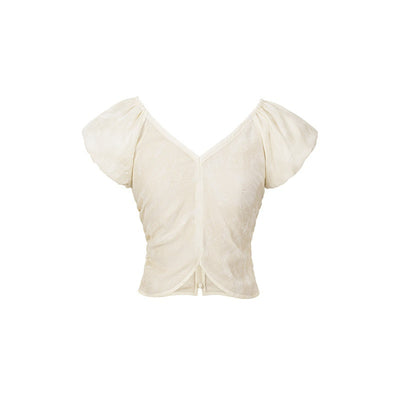 Blusa Elegante para Mujer con Mangas Abullonadas y Detalle Fruncido - Image 13
