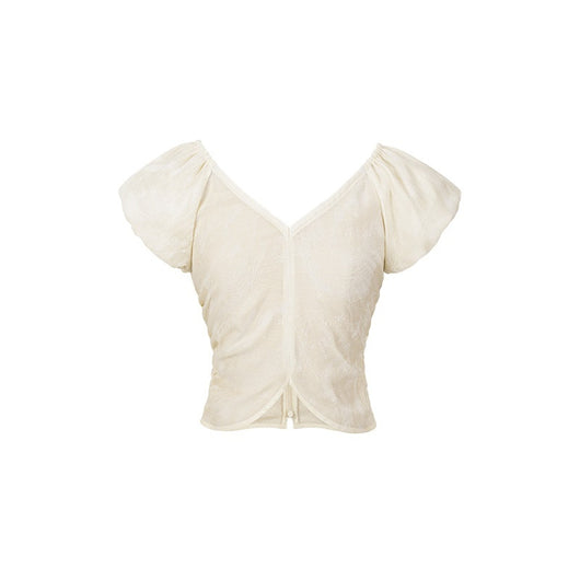 Blusa Elegante para Mujer con Mangas Abullonadas y Detalle Fruncido - Image 13