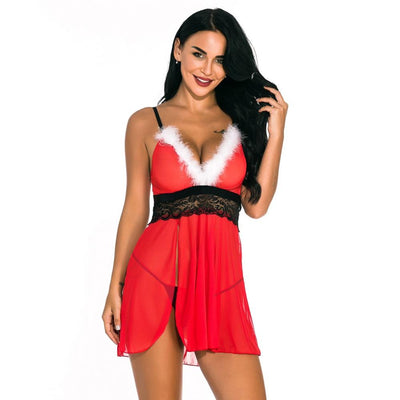 Vestido de Noche Sling Navideño Elegante - Image 5