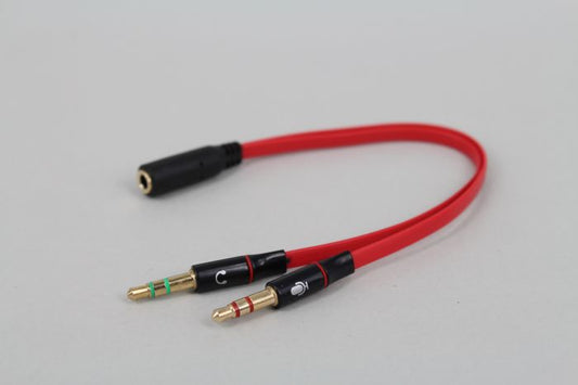 Adaptador de Auriculares 3.5mm - Conexión Dual PC y Móvil