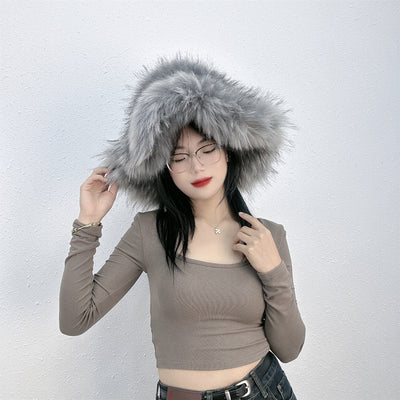 Gorro de Piel de Mapache Versátil y Elegante - Image 35