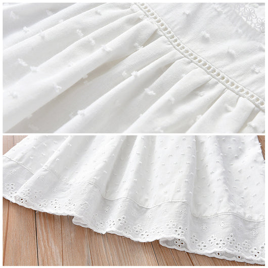 Vestido Blanco Infantil Elegante - Image 4