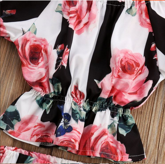 Conjunto de Tops y Shorts a Rayas para Niñas - Image 7
