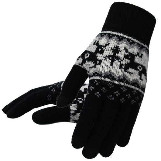Guantes de Ciclismo para Mujer en Lana Tejida - Abrigo Cálido - Image 3
