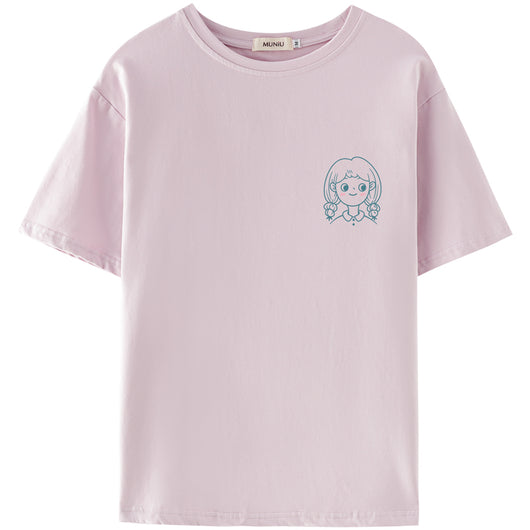 Playera Casual de Algodón con Estampado para Mujer - Verano - Image 19