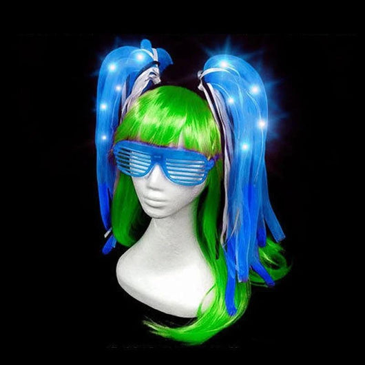 Diadema LED Trenzas Luminosas para Fiestas y Raves - Image 17