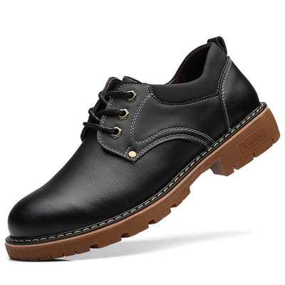 Zapatos Casuales de Cuero con Suela Gruesa para Hombre - Image 10