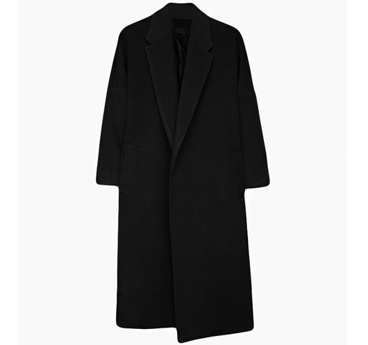 Abrigo Largo de Lana para Hombre - Estilo Coreano Oversized Otoño Invierno - Image 9