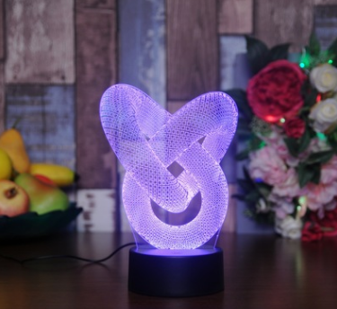 Lámpara LED 3D Táctil Multicolor - Luz Nocturna Creativa para Mesita de Noche - Image 4