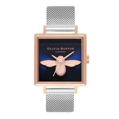 Reloj de Pulsera Cuadrado para Mujer con Escala Romana y Acero Inoxidable - Image 6